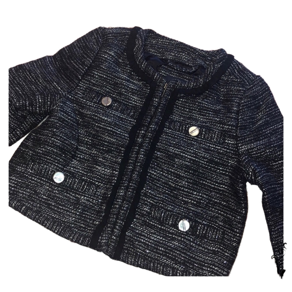 GAP  black coat /jacket short kids GUC XS 4-5 Girls